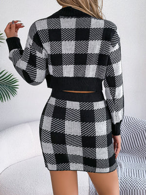 Checker Babe Sweater Set