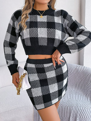 Checker Babe Sweater Set