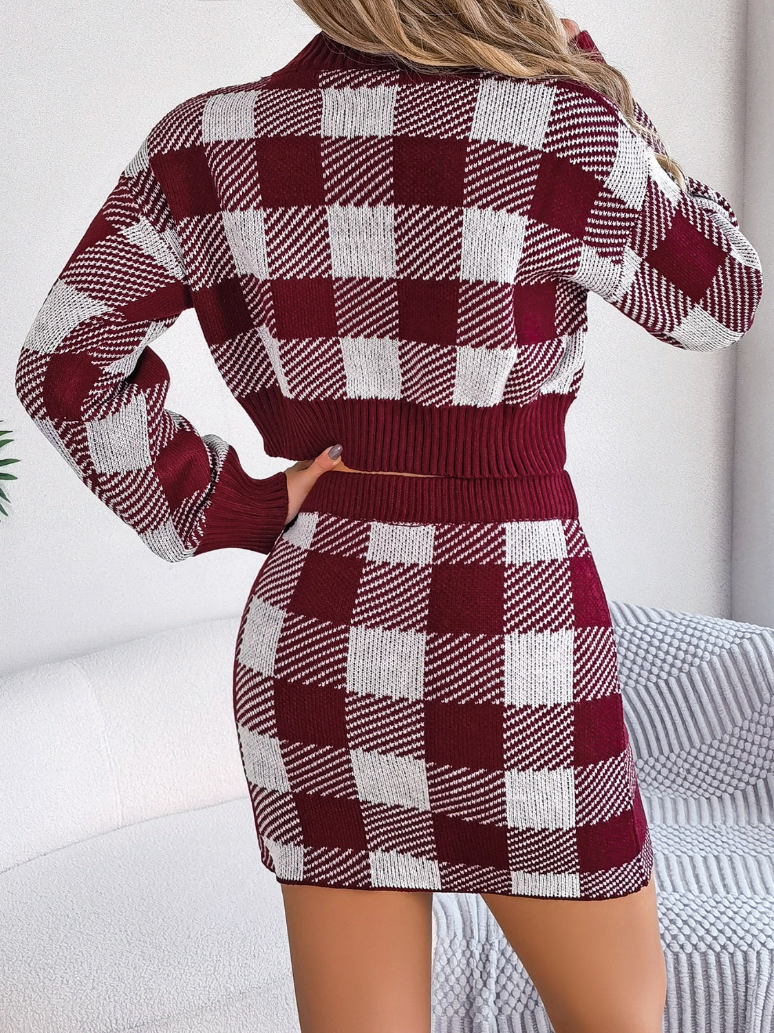 Checker Babe Sweater Set